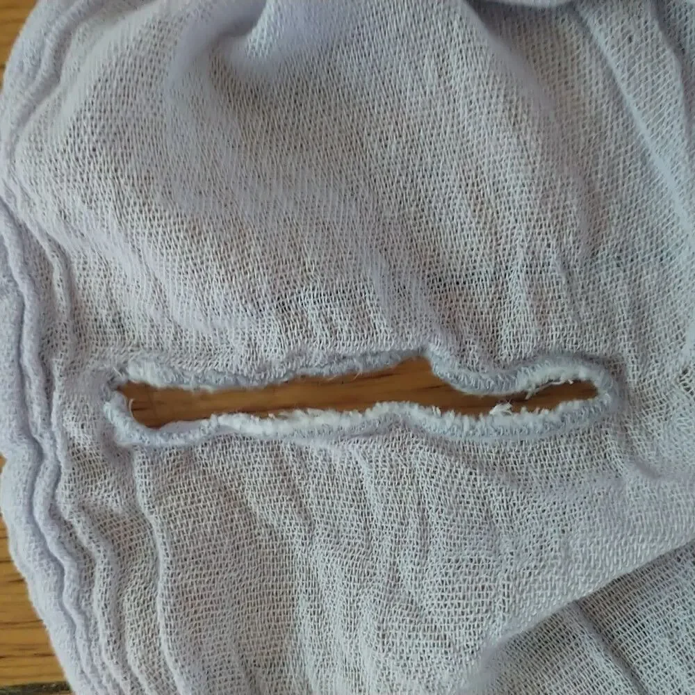 Urban Outfitters Home Gauze Curtain Panel Lilac Cotton Crinkle 1x